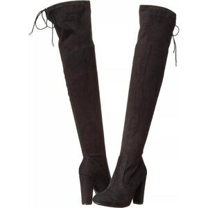 Journee Collection Women's Knee Boots, Black, 7.5